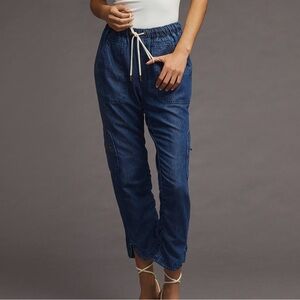 Anthropologie Pilcro Cottage Blue Utility Jeans